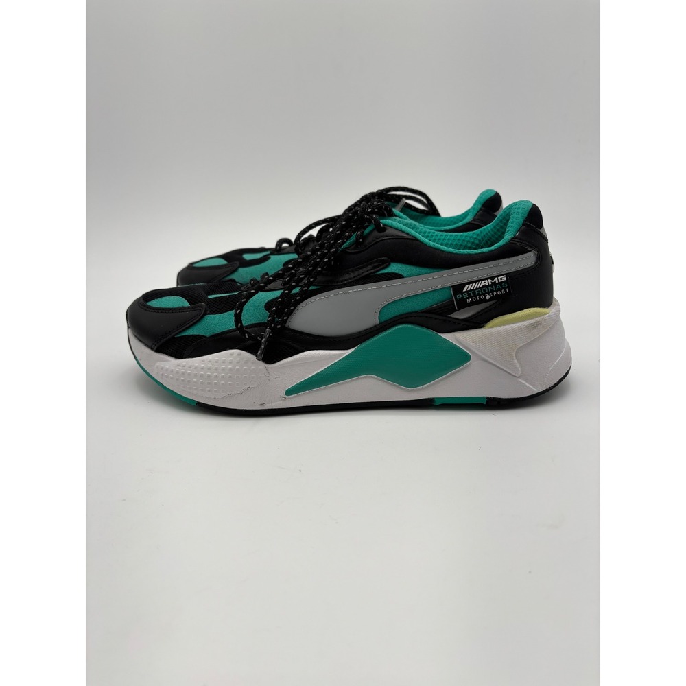 Puma Mercedes AMG Petronas RS-X3 Womens 8.5 Black Teal Motorsport Sneakers - Picture 4 of 8